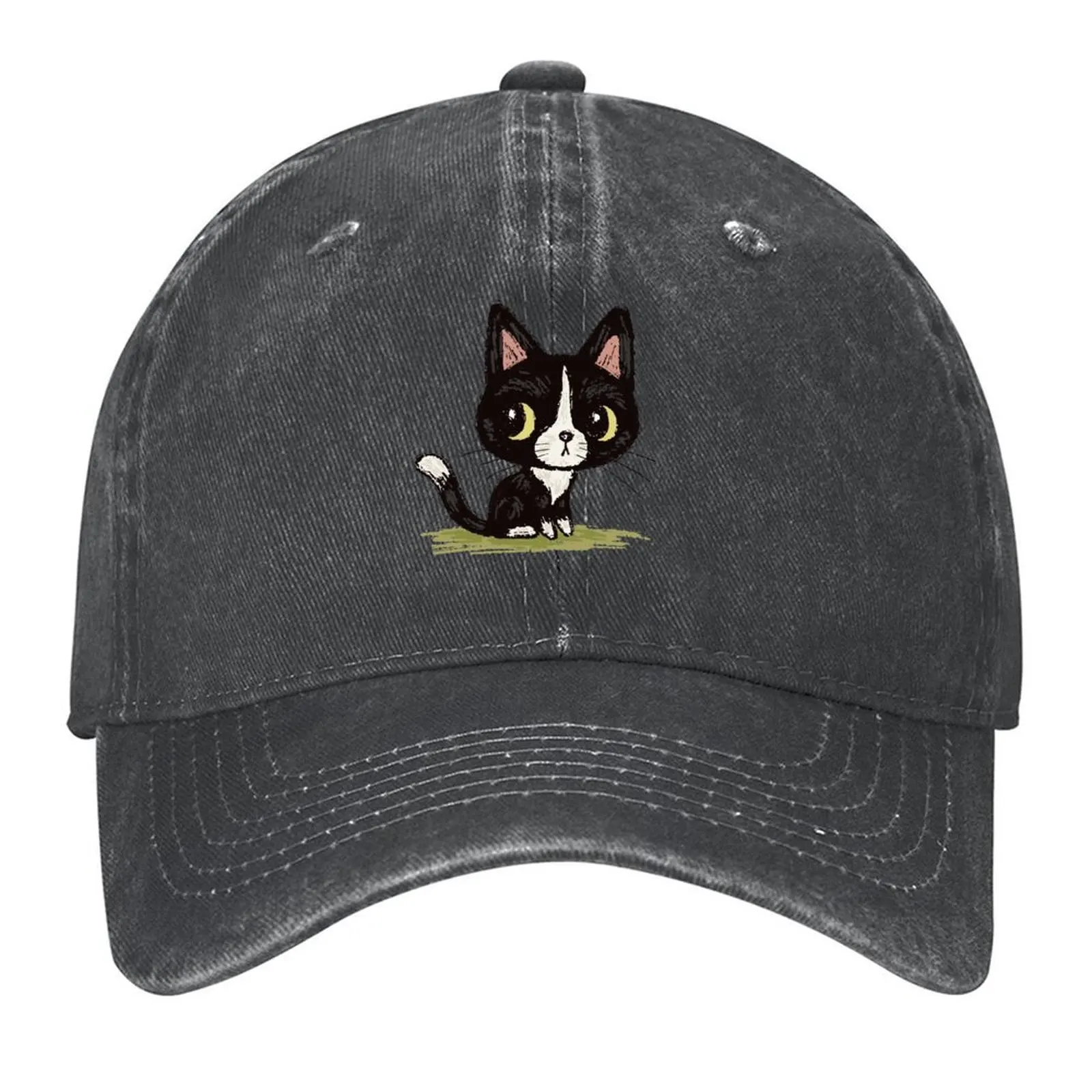 

Cute black kitten Baseball Cap Funny hats Golf Luxury man cap Snapback Cap Women's Beach Outlet 2025 Men's