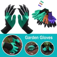 2PCS Garden Gloves Right Hand Claw Fingertip ABS Plastic Gloves Quick Excavation Plant for Household Greenhouse Digging Planting