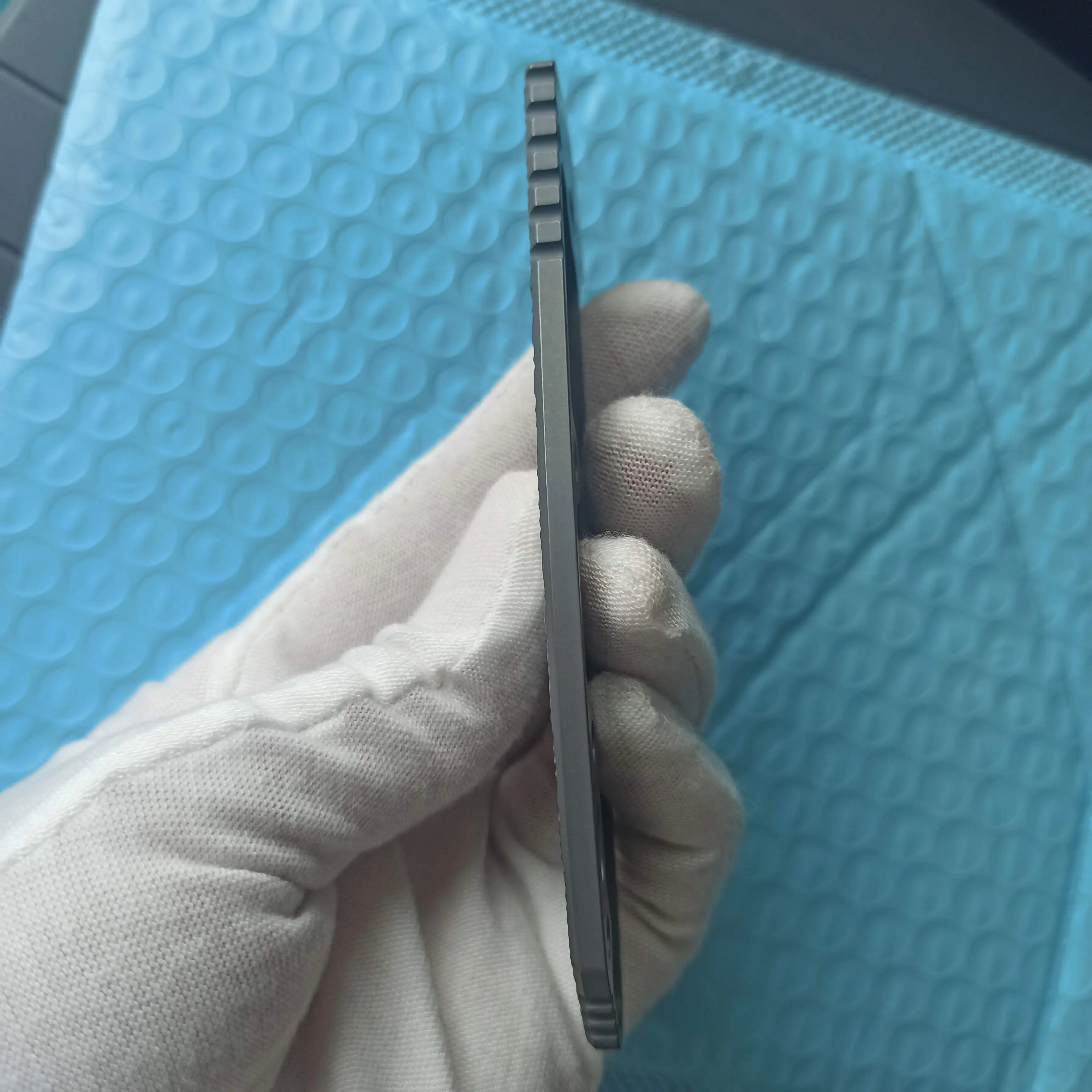 1Pc Weaving Pattern Titanium Alloy Handle Scales for Rick Hinderer XM18 3.5 Knifes DIY Accessories