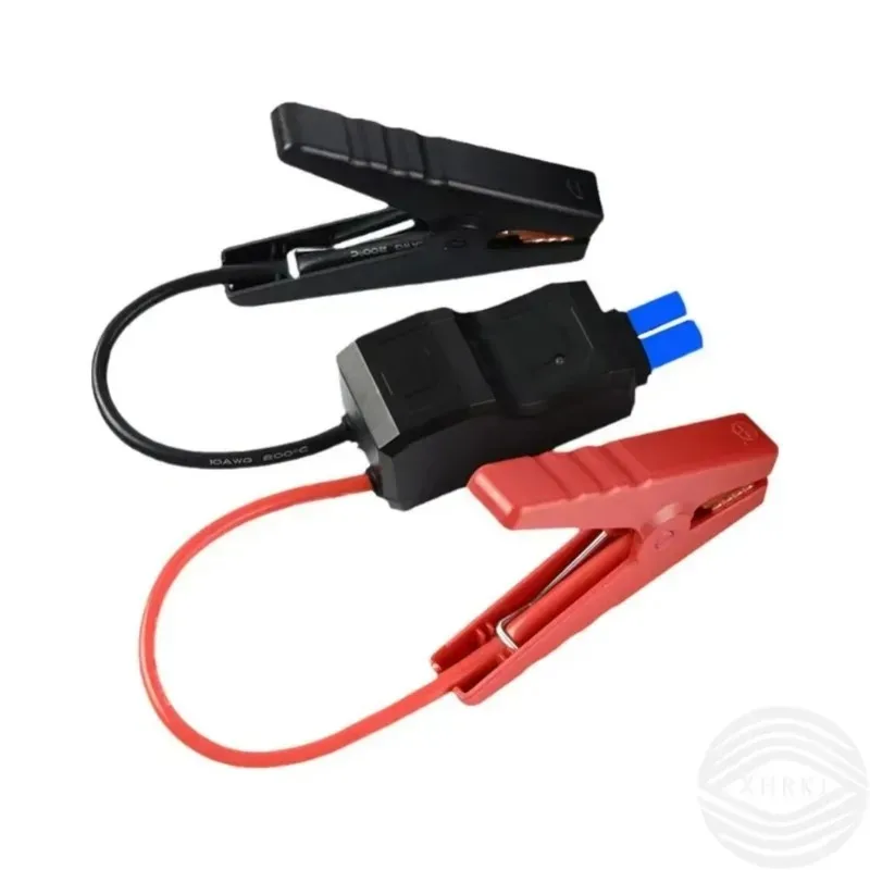 12V Car Jump Starter Cable with EC5 Plug Clamps Booster Cables with Reverse Charge Prevention Module Auto Emergency Start Parts