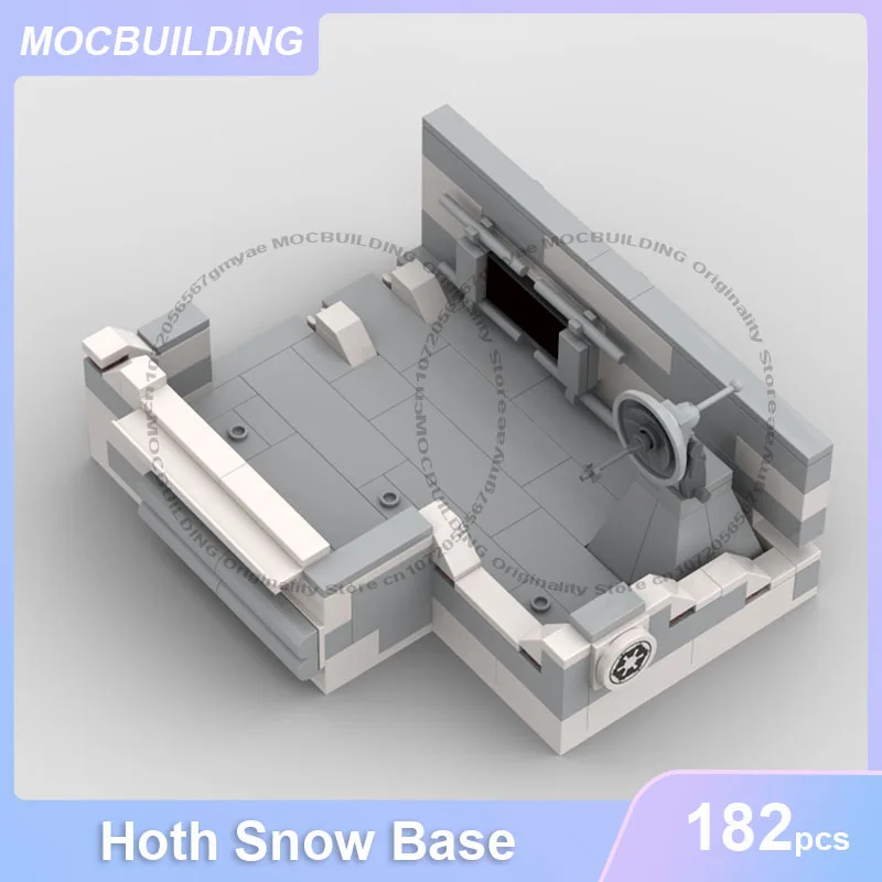 Modular Hoth Snow Base Module 4 MOC Building Blocks Assemble Bricks Space Model Collection Display Creative Toys Gifts 182PCS