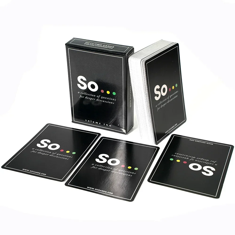 High Quality So Cards Conversation Starter-Special Style Questions Card Game for Adults & Families Party Leisure Board Game image 4