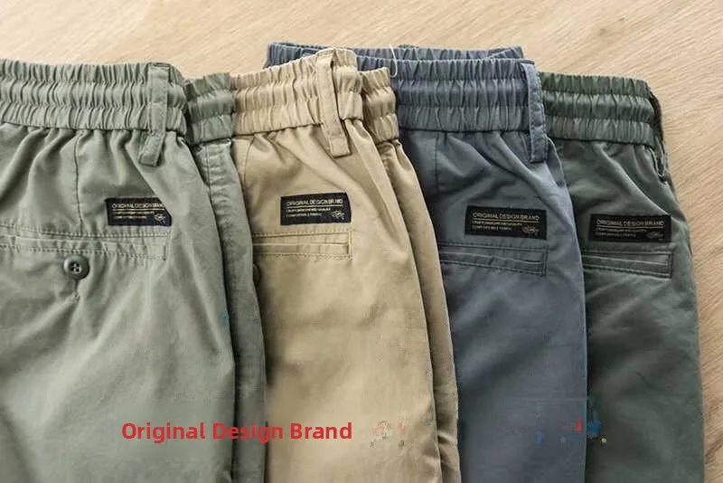 Men's Outdoor Leisure Work Pants Wear Resistant Dirt Long Trousers for Construction Work Comfortable Loose Fit Summer Thin