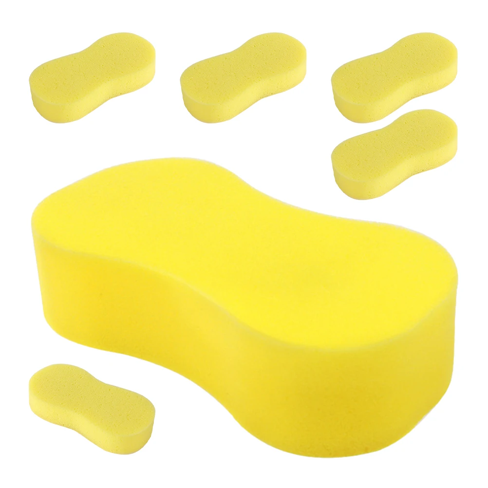 

6Pcs Car Wash Sponges Soft Durable Cleaning Sponge Blocks for Car Paint Surfaces Windows Household Cleaning Stubborn Stains