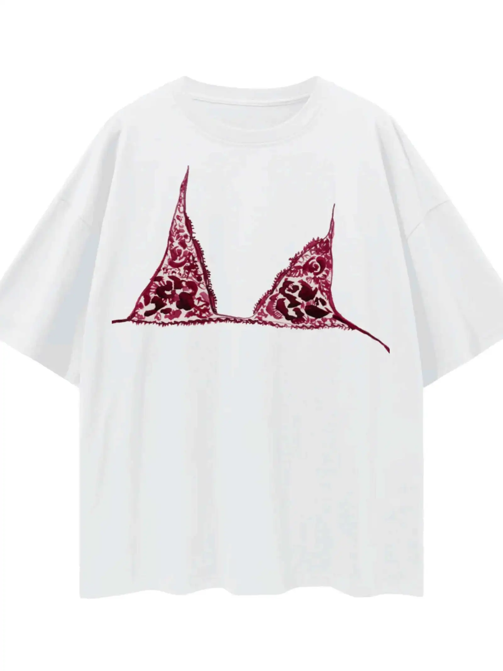 

Harajuku Popular Casual Summer Sun Graphic T Shirts Streetwear Gothic Clothes All Cotton Oversized Y2k Tops Goth Women Clothing