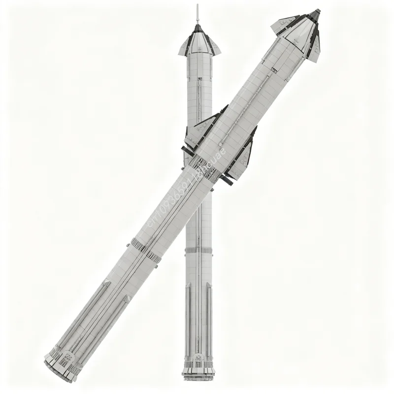 

3157 шт. MOC 1 SpaceX звездный корабль супер тяжелая космическая модель строительные блоки игрушка архитектура идея образование кирпич рождественские подарки дети