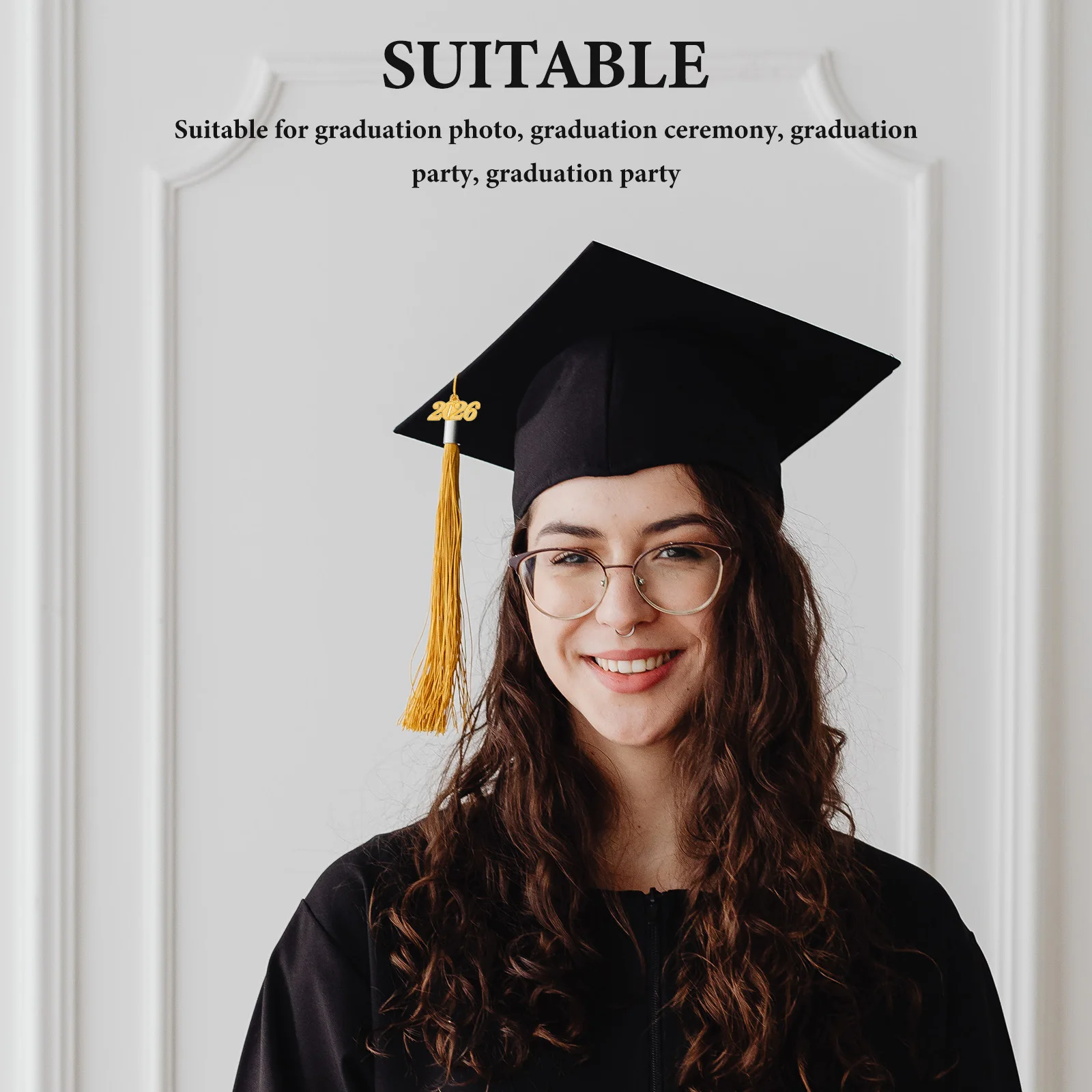 

50Pcs 2026 Graduation Cap Tassel Charms Alloy Number Pendants Graduation Party Favors DIY Keychain Jewelry Accessories