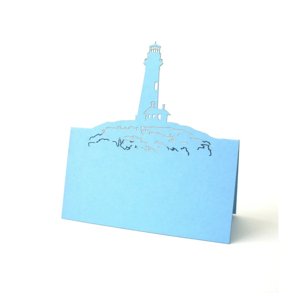 Lighthouse Place Cards Wedding Place Card Holders Beach Place Card Wedding Escort Cards Table number Rustic Wedding Aquarium wed