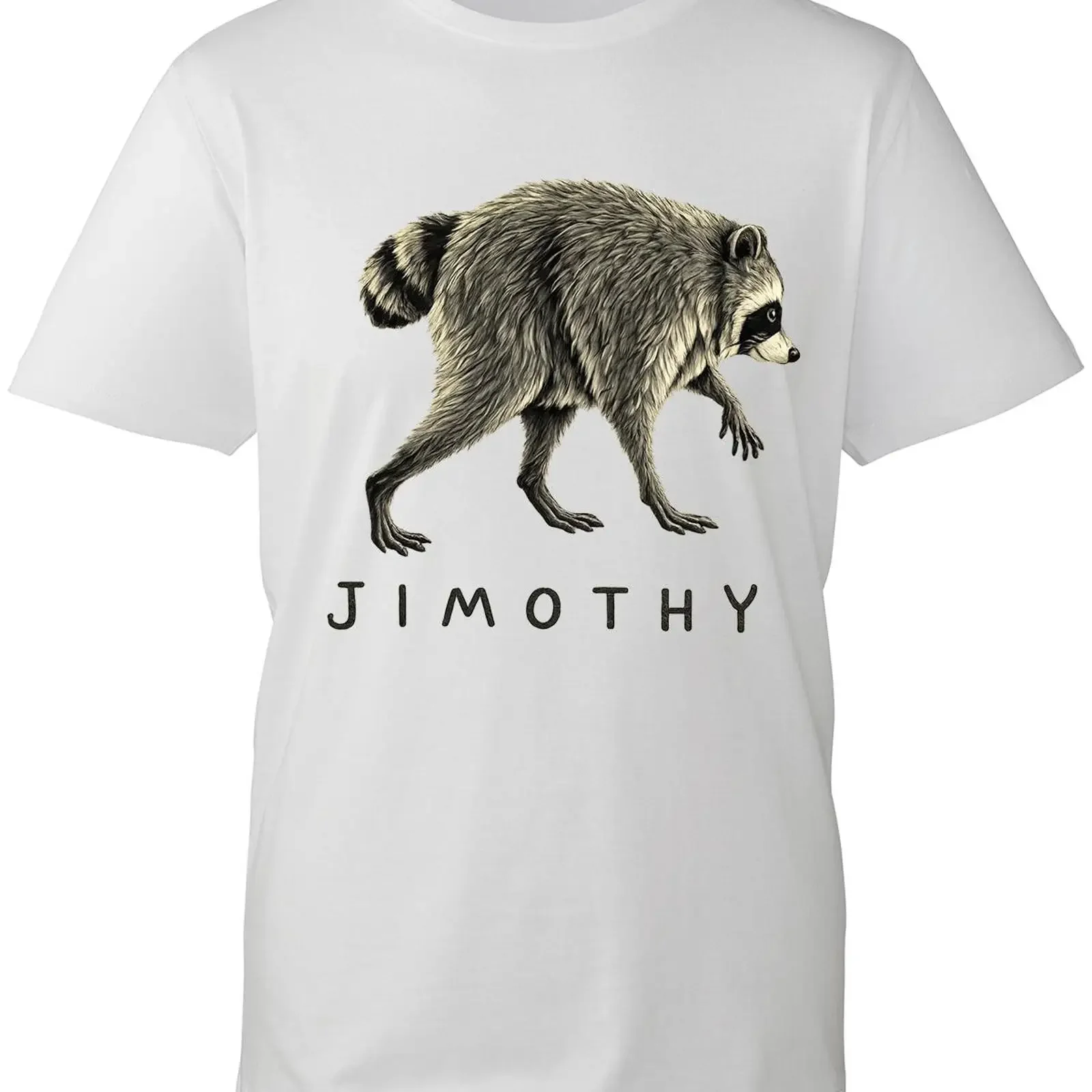 Jimothy Raccoon T Shirt Seattle Trash Panda Wildlife vintage Washed Stretched Stylish Slightly streetwear Breathable homme