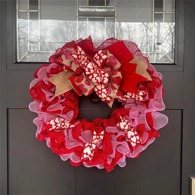 اكاليل الربيع الاصطناعية مع الأقواس إكليل الديكور لقضاء عطلة مهرجان حفلة 1 قطعة-B61B