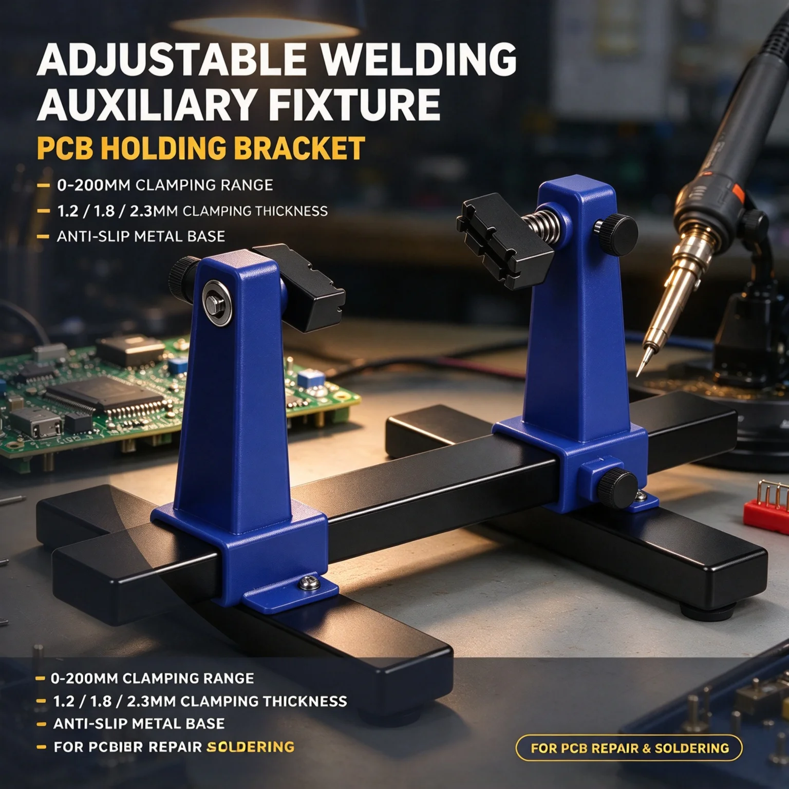 Professional Circuit Board Welding Repairing Fixture Adjustable PCB Bracket Motherboard Maintenance Holder for Repair Shop