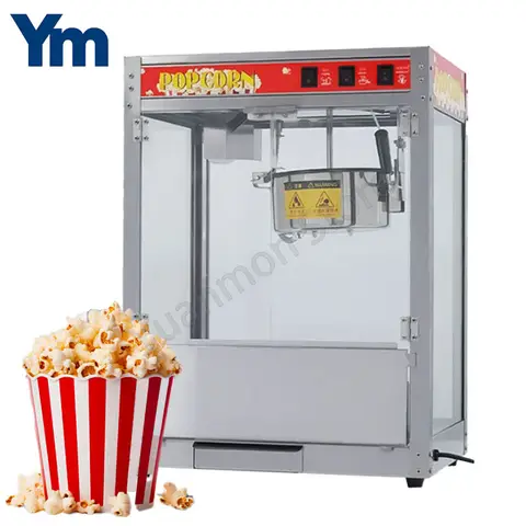 Popcorn Machine For Commercial Use Fully Automatic 110V/220V Electric Heating Stand-Up Extruder Corn Grinder