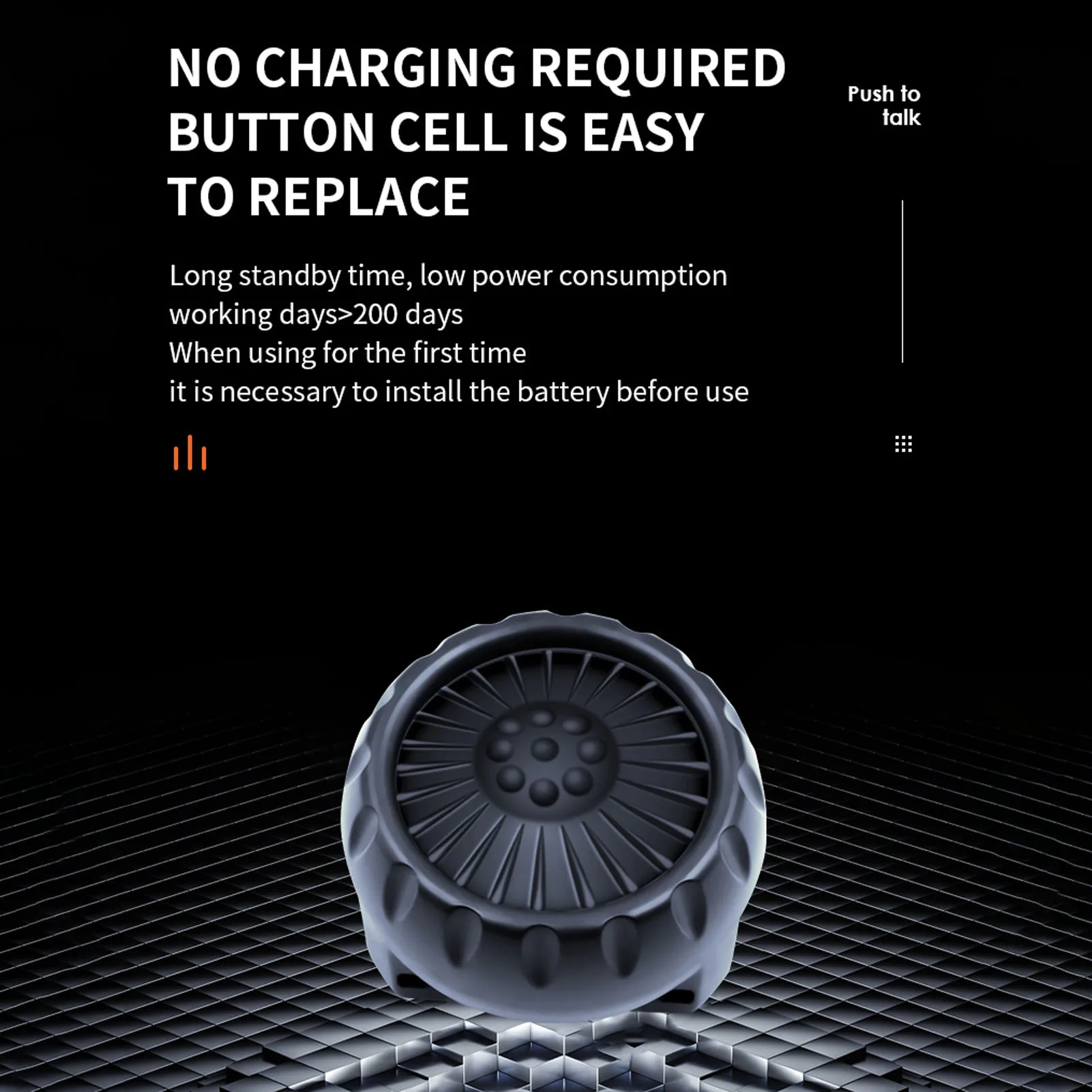 for Zello Wireless Wireless PTT Button Bluetooth 5.0 IP67 Waterproof Wireless PTT Button Switch for Zello for IOS for Android