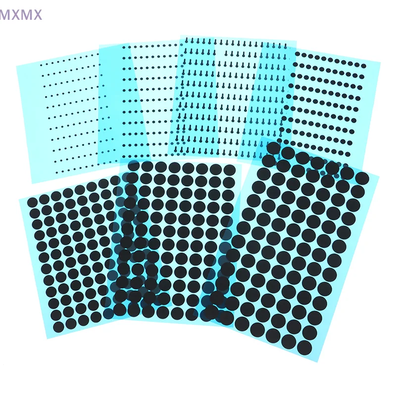 1.5/2/3.5/7/8/9MM Dia Black Conductive Rubber Pads Keypad Repair Kit For IR Remote Control Conductive Rubber Buttons