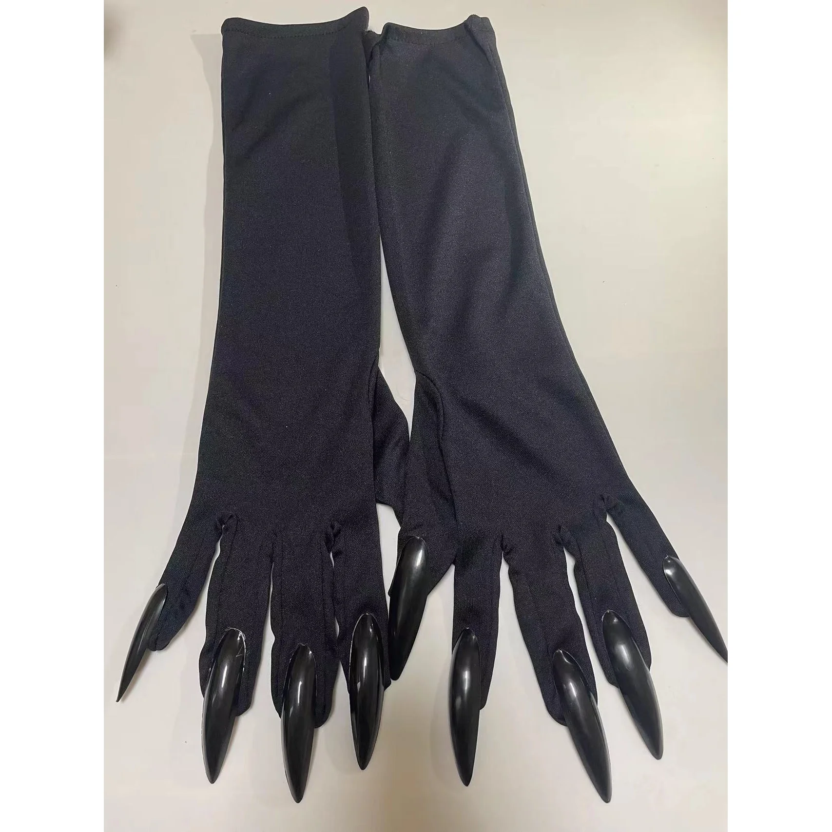 Halloween-Handschuhe, lange Nagel-Vampir-Handschuhe, Hexen-Handschuhe, Rollenspiele, fünf Finger, geteilter Finger, Cosplay mit Geisterklaue, lange Handschuhe