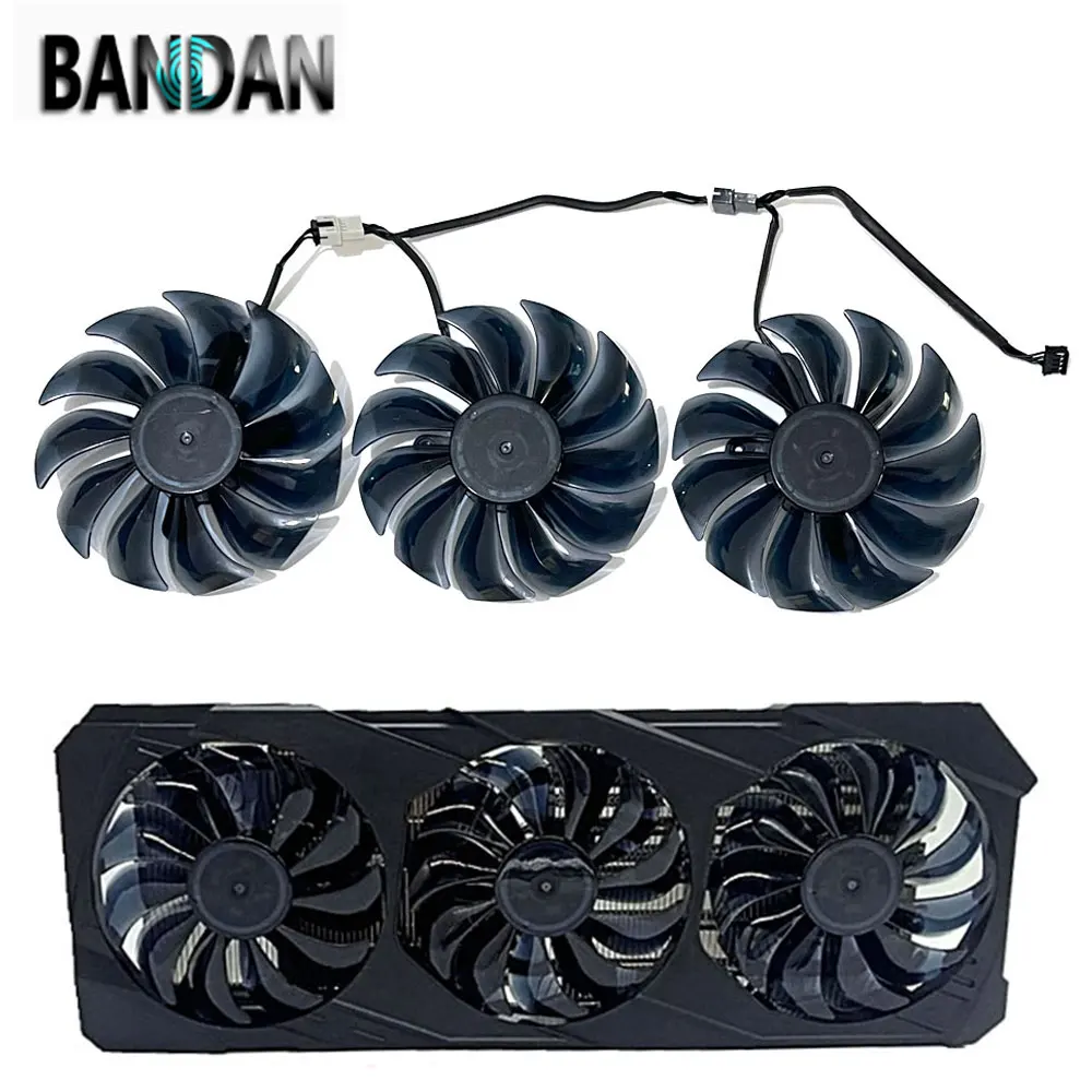 Tarjeta de vídeo GPU RX 6800XT RX 6900XT 87MM 4PIN ventilador de refrigeración de bajo ruido para LENOVO AMD RX 6800 XT RX 6900 XT ventilador de tarjeta gráfica