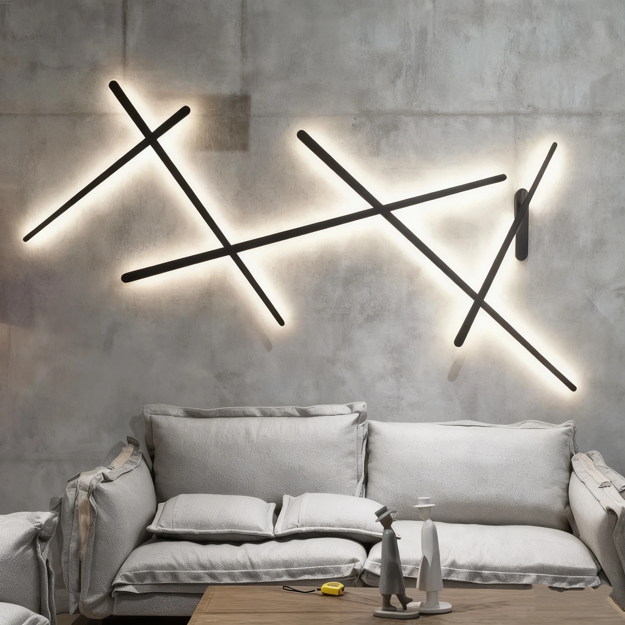 

2025 Minimalist Line Wall Lamp Nordic Simple Line Wall Sconce Living Room Bedroom Bedhead Background LED Decoration Line Light