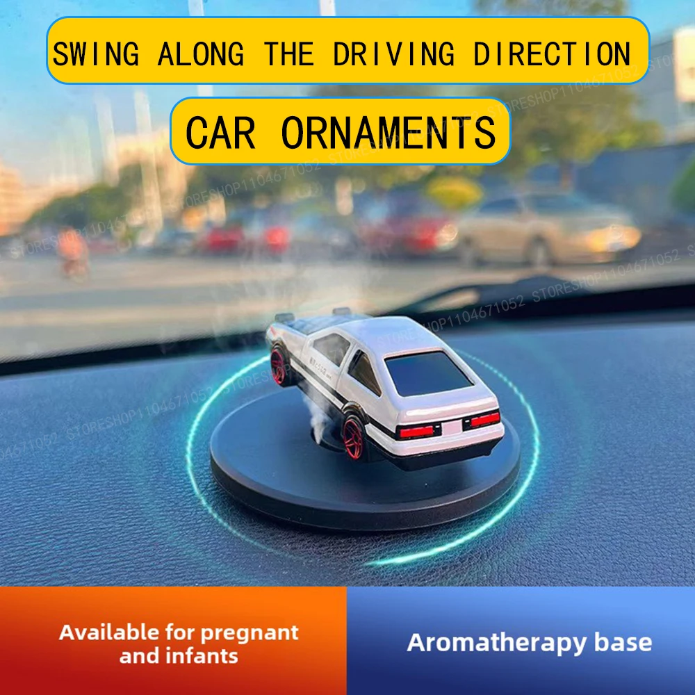 

Car For Sports Car Drift Rotating Ornaments Auto Dashboard Turning Racing Model Deco Car individuality Center Console Decoration