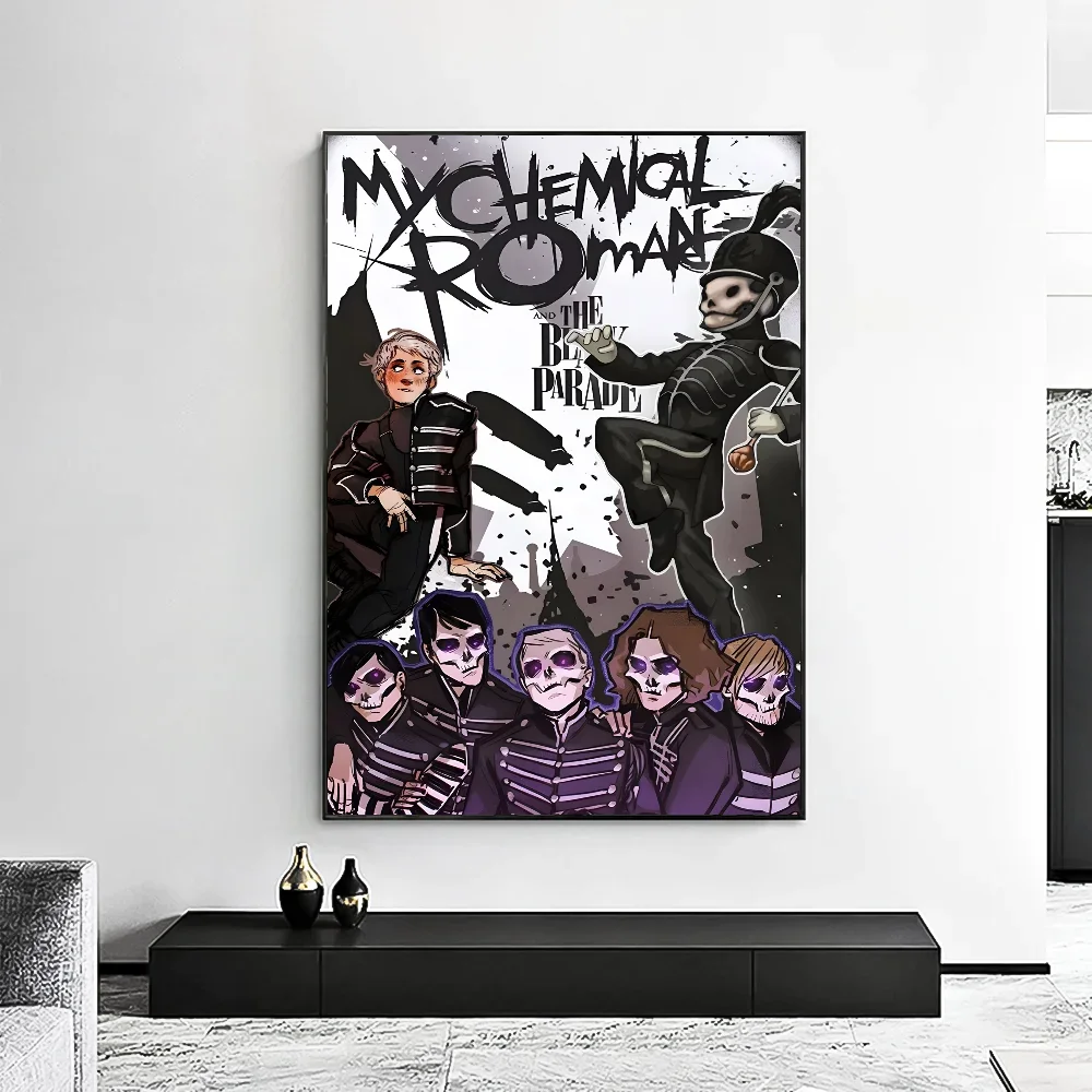 البوب روك باند بلدي الكيمياء رومانسية المشارك قماش اللوحة الحديثة غرفة المعيشة المنزلي غرفة نوم بار الديكور الجمالي #6