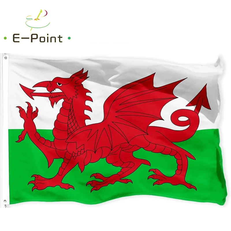 Wales National Flag 2ft*3ft (60*90cm) 3ft*5ft (90*150cm) Size Christmas Decorations for Home Flag Banner
