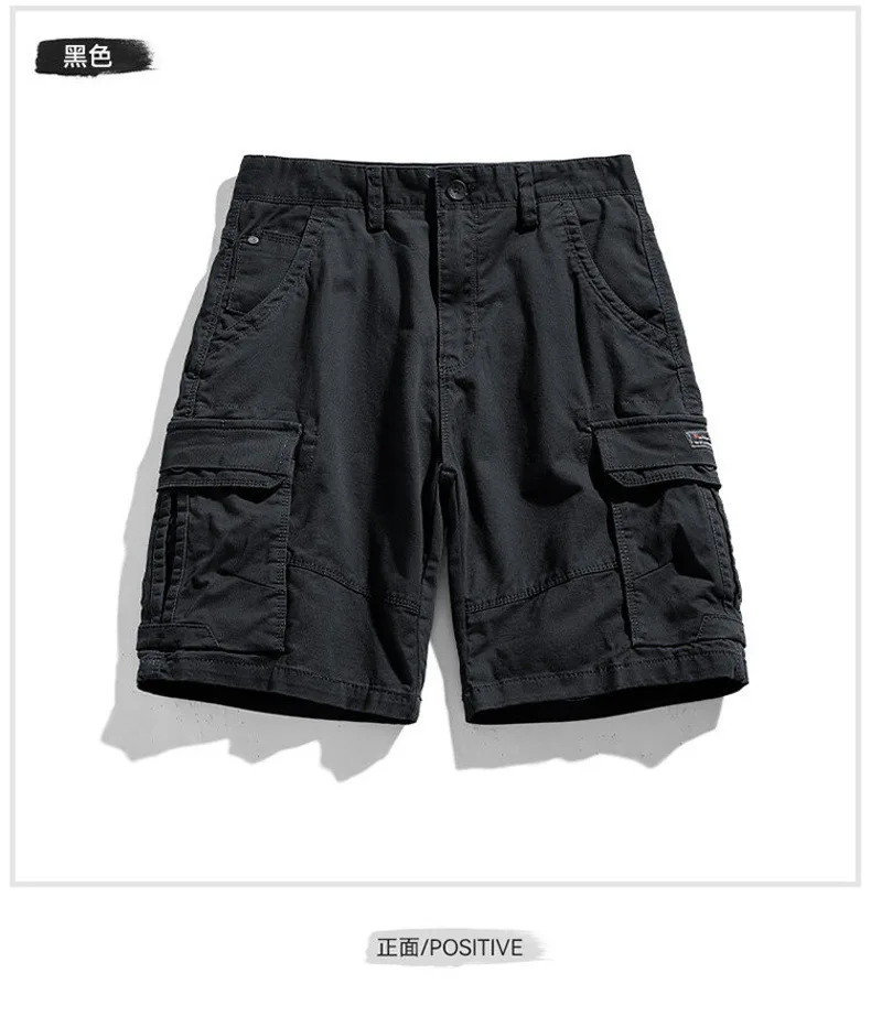 Men's Summer Work Shorts Loose Large Size Cross-Border Multi-Pocket Sports Casual Five-Point Pants Wholesale