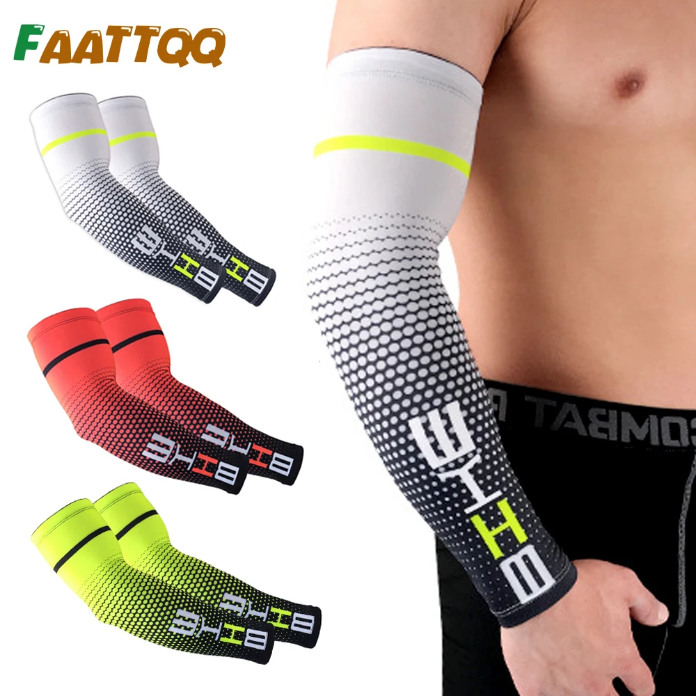 Cooling Arm Compression Sleeves - UV Protection Sleeves for Cycling Driving Running Golf Basketball Football Outdoor Activities