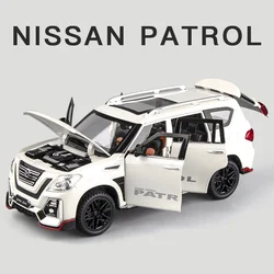 Nissan-男の子用の車のモデル,オフロード車,合金,スポーツキット付きモデル,6ドア,開いたa303,1:24