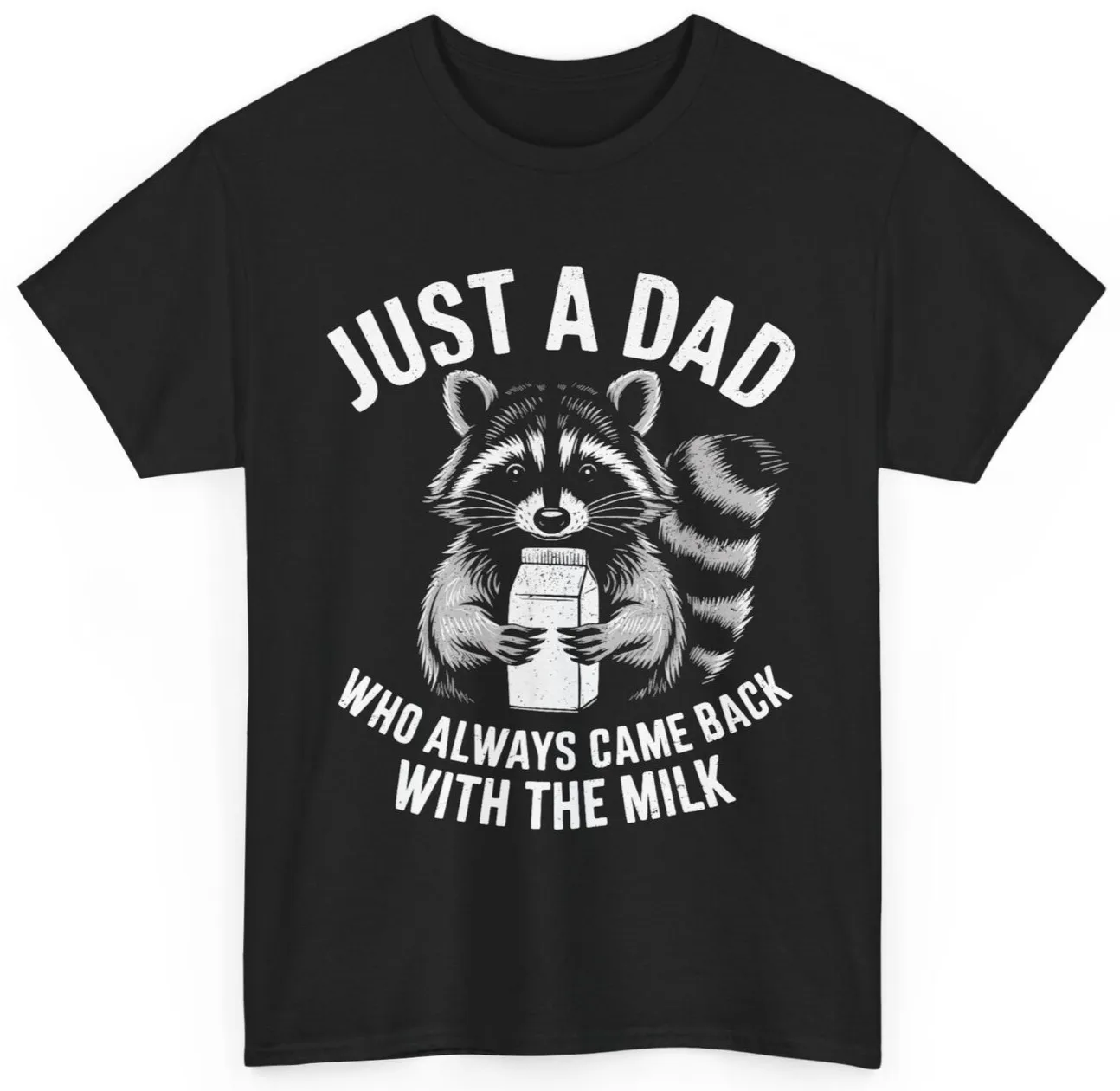 

Футболка Just A Dad Who Always Came Back With The Milk Funny Bday