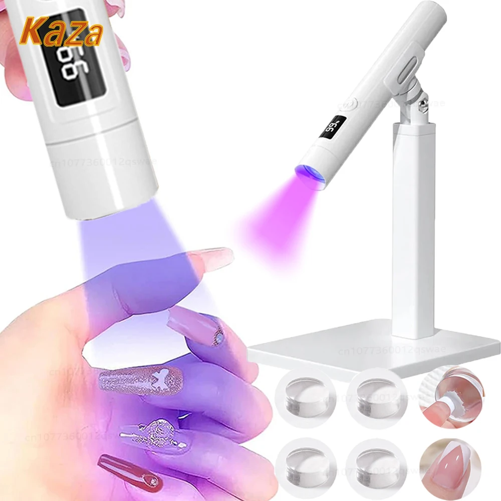 Portátil Mini UV LED Nail Lamp, Nail Drying Lamp, Recarregável LED Nail Light para Nails Gel, Quick Dry Manicure Lanterna Pen