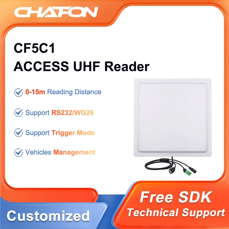 

Chafon CF5C1 15m 902~928Mhz Long Range UHF Access Reader for Parking Management