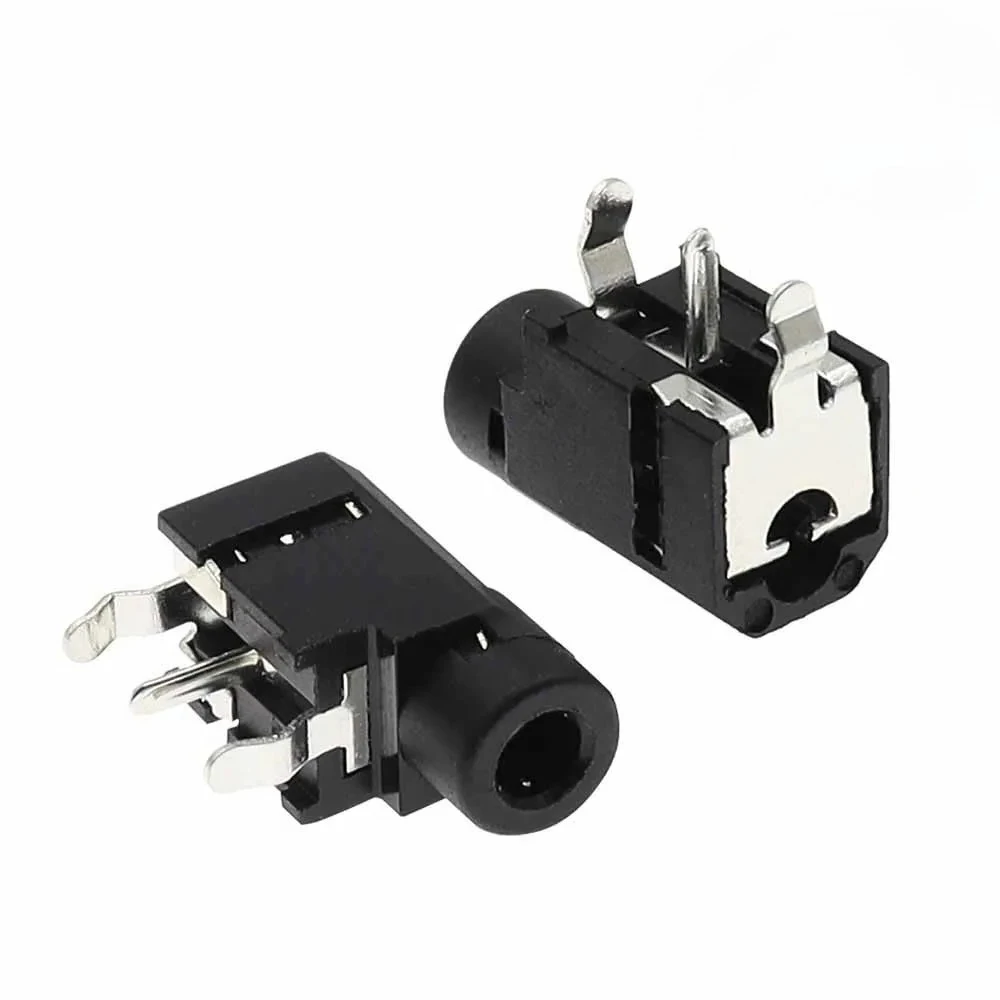 1000PCS 3.5mm PJ-314A Stereo Audio Jack Socket 3/4 Pin DIP Type Mono/Switchable Phone Connector for PCB