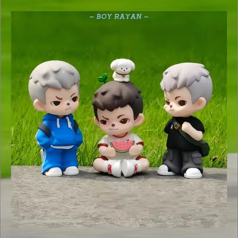ในสต็อกแท้ Boy Rayan รุ่นที่สองกล่องตาบอดน่ารักของเล่นของขวัญเครื่องประดับของเล่นอินเทรนด์เดสก์ท็อปตกแต่งน่ารักวันหยุดของขวัญ