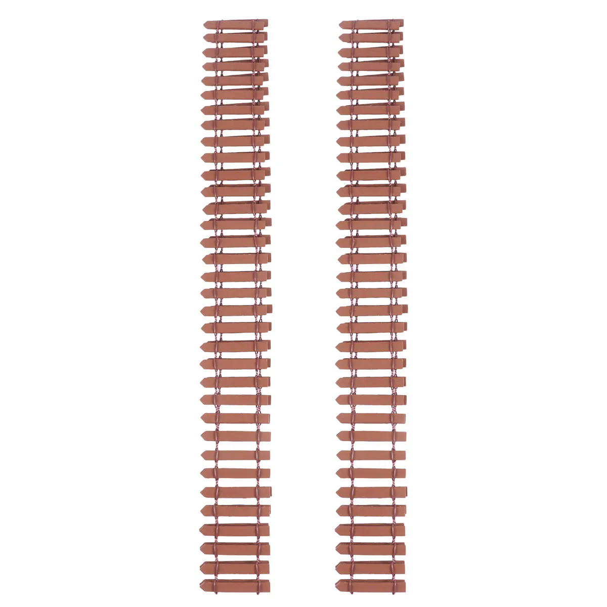 

Miniature Wooden Fence Handmade Round Landscape Fences for Bonsai Plants Decorative Gardening Props Micro Model Accessories