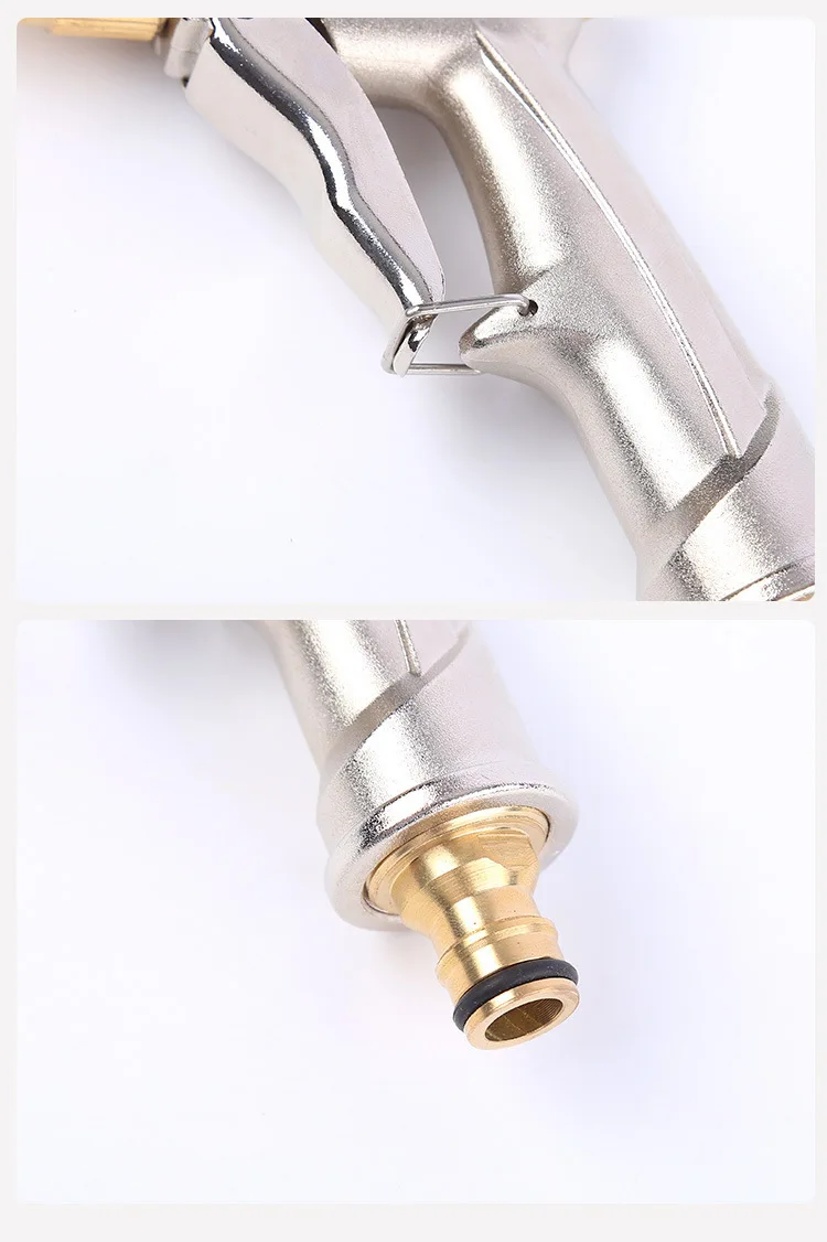 Hochdruck-Wasserspritzpistole mit Metallmessingdüse für Gartenschlauch, Rasen, Autowäsche, Sprüher, Sprinkler, Autowaschwerkzeug, Wasserpistolen Xy002 – Detail 12
