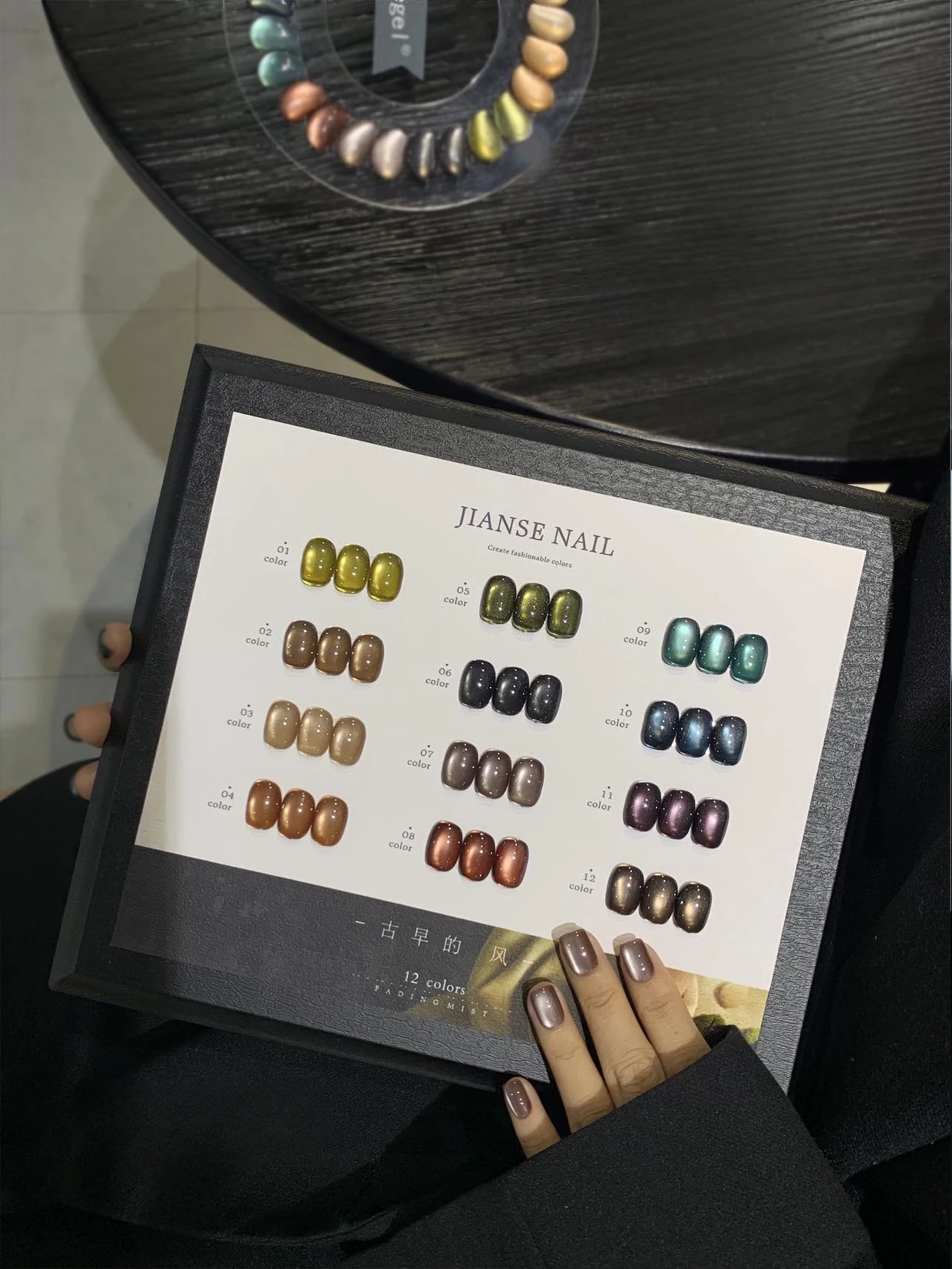 ยาทาเล็บเจลตาแมว 12 สี ยูวี เจลทาเล็บ DIY สำหรับตกแต่งเล็บ สวยงามมีเสน่ห์ เป็นของขวัญคริสต์มาสที่สมบูรณ์แบบสำหรับสาวๆ