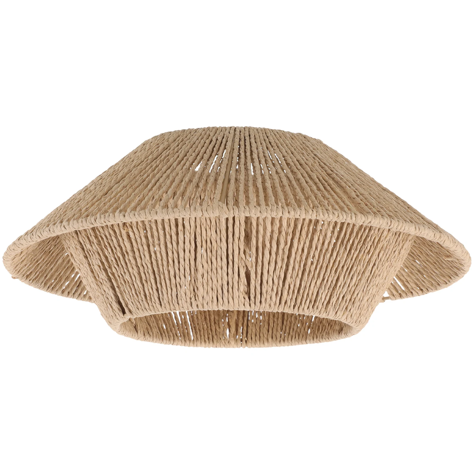 

Vintage Lampshade Simulated Rattan Paper Weaving Design Ceiling Light Shade Small Lampshades Indoor Lighting Cover Barrel Shades