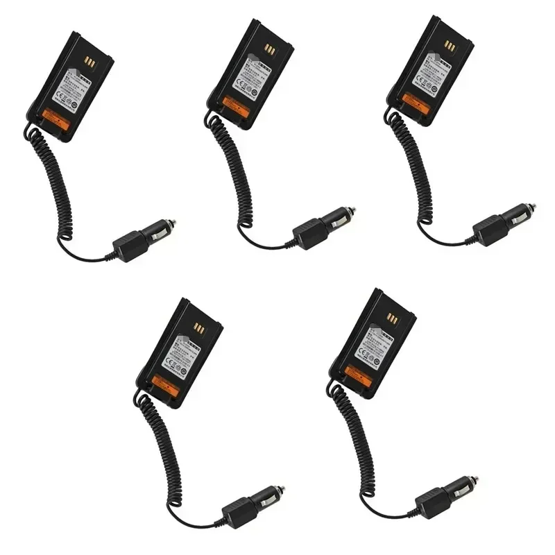 Lot 5pcs Battery Car Charger Eliminator Adapter For Walkie Talkie HYT Hytera PD-700 PD-780 PD700 PD780G PD780 BL2006 Radio