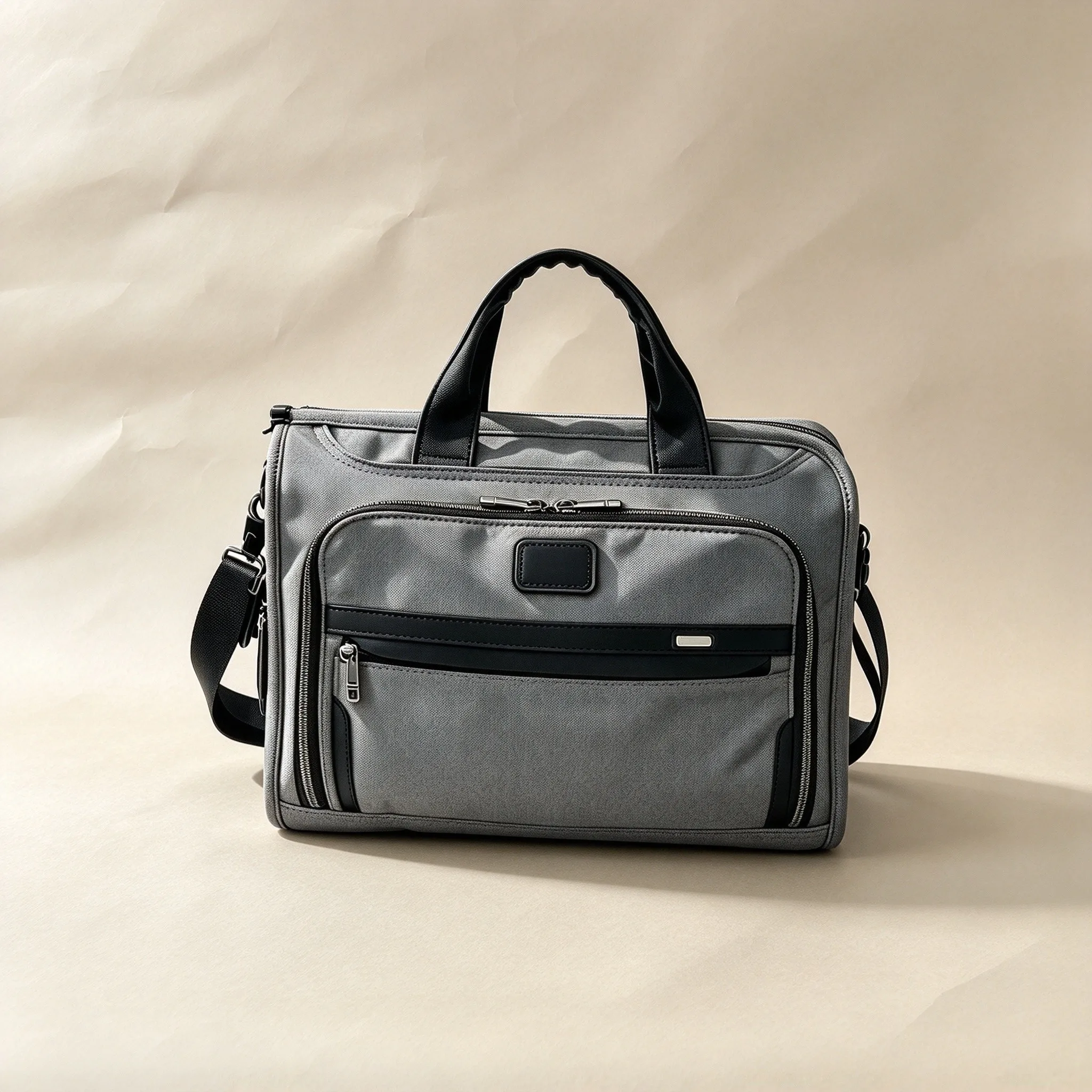 Minimalist Light Luxury Business Briefcase, Men's Trendy Large Capacity Handbag Crossbody Laptop Bag