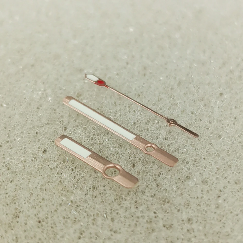 New Modified Watch Hands Green Luminous Needle Silver/Rose Gold Watch Accessories for NH35/NH36/4R/7S Mechanical Movement