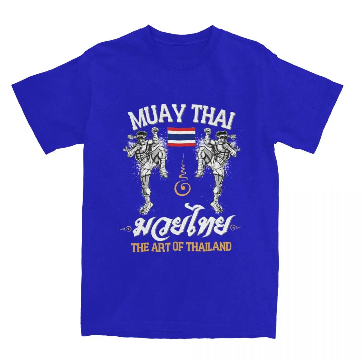 Thailand Vintage 100% Cotton Unique Tee Shirts Muay Thai Sak Yant Merch T-Shirt for Men   streetwear  mens t shirts funny