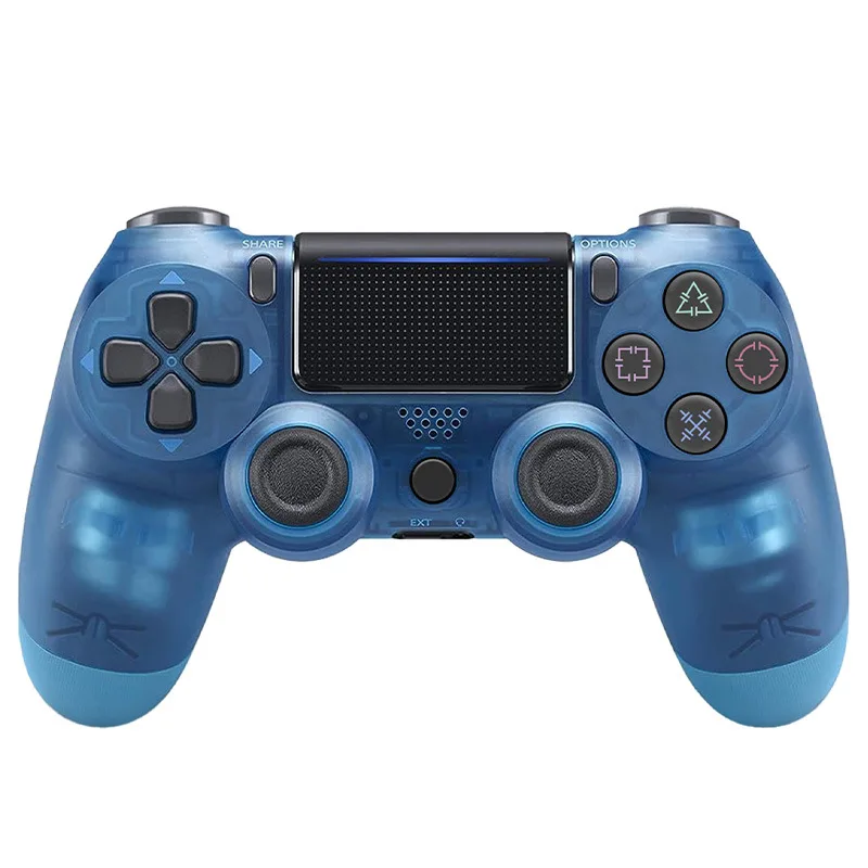 P4 Gaming Device 1PCS Wireless Bluetooth Controller Analog Six-axis Vibration with Light Computer Game Console Controller