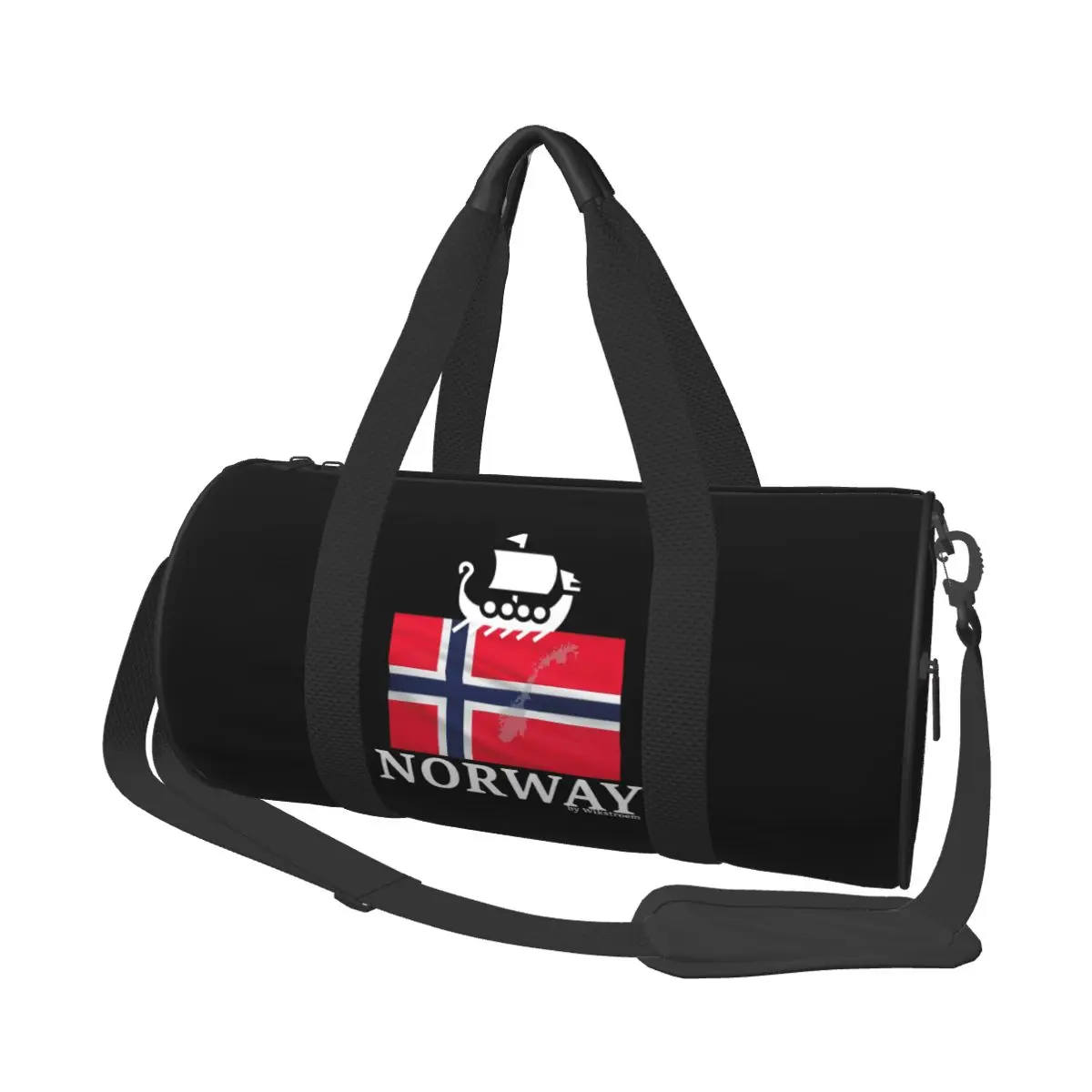 

Norway Scandinavia Europe Vacation Travel Large Duffle Gym Bag Waterproof Duffle Travel Bags Handbags Fitness bag