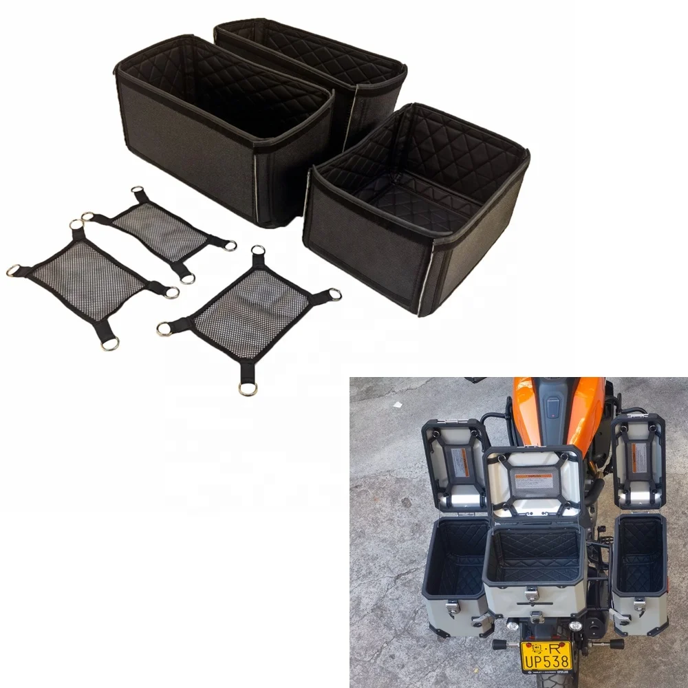 

3x Motorcycle Tail Top Box Cover Saddle Case Liner Pouch Side Box Inner Bag For Harley Pan America 1250 RA1250 2022-2022