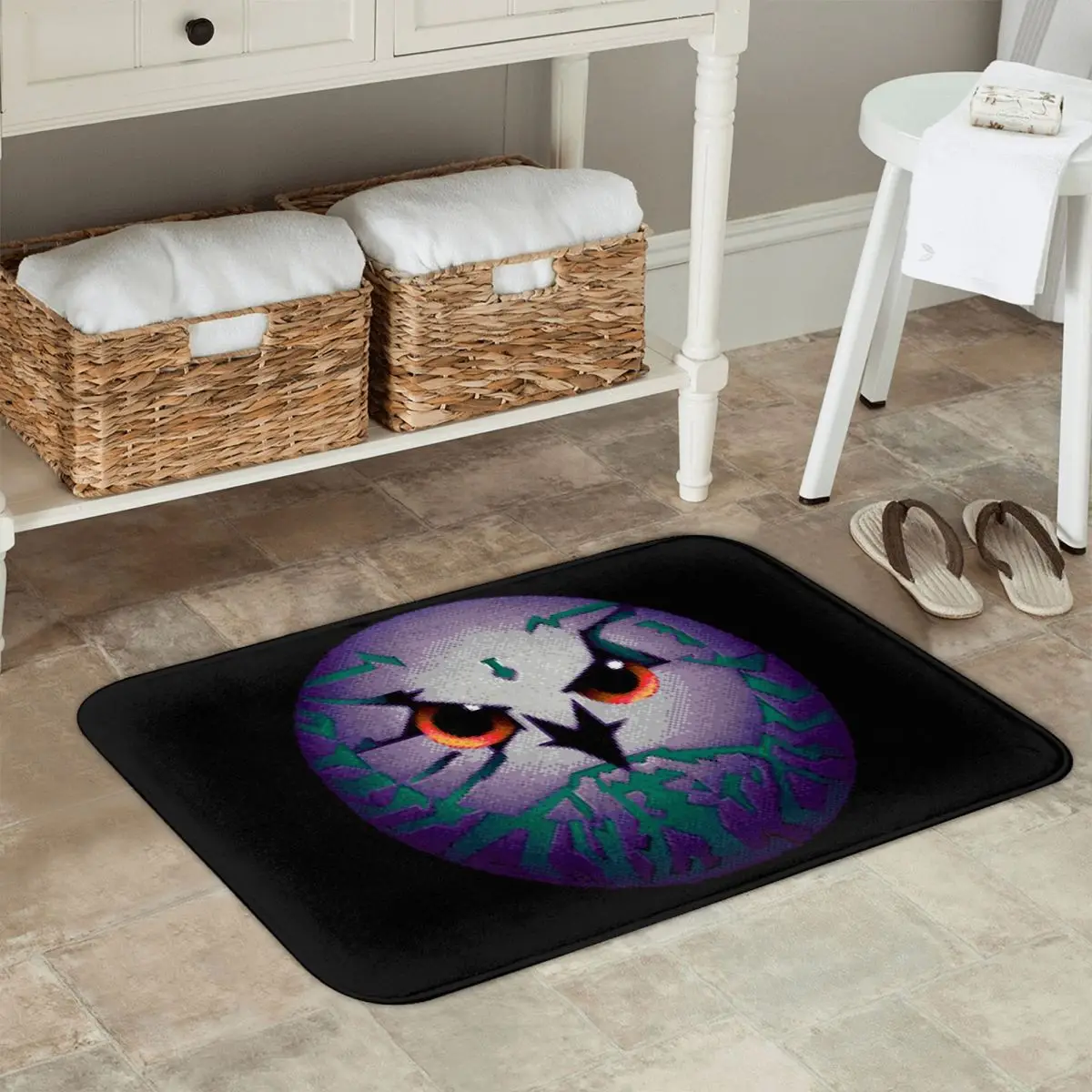 Mystic Owl Eye Pattern Door Mat for Home Decor