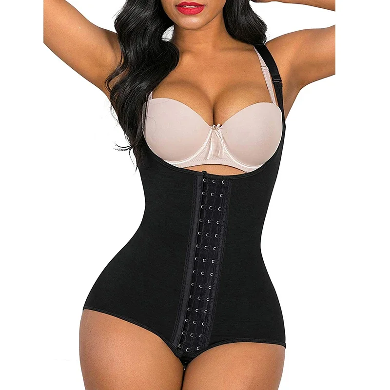 Fajas Colombiana ผู้หญิง Breathable ปรับ 3 แถว Hook Eye Tummy ลด Butt Lifter Girdle เอว Trimmers Shapers Bodysuits