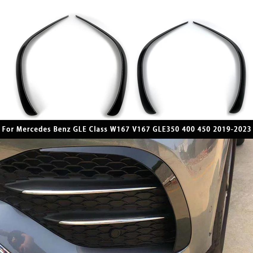 

For Mercedes Benz GLE Class W167 V167 GLE350 400 450 2019-2023 Front Bumper Diffuser Wind Knife Body Kits Car Accessories