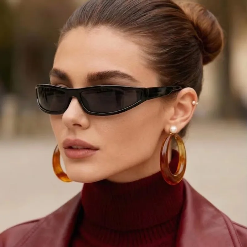 Y2K New Fashion Steampunk Sunglasses Women Men Luxury Brand Designer Eyewear Travel Driving Outdoor Sports Cycling Goggles UV400