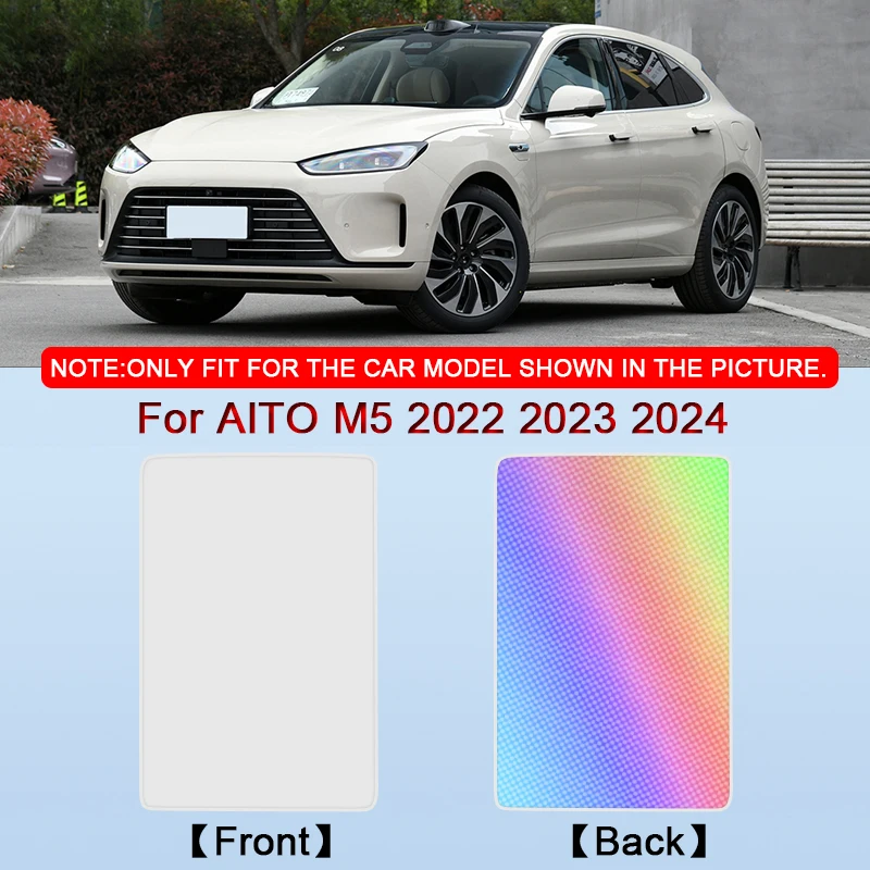 

Car Clip-on Sunroof Skylight Blind Shading Cover Colorful Ice Crystal Auto Roof Sunshade Accessory For AITO M5 2022 2023 2024