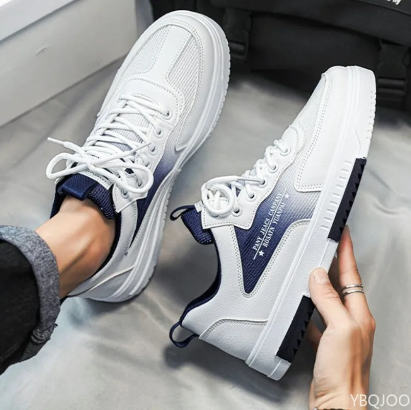 Fashionable versatile men's new summer casual comfortable breathable mesh panel shoes sports height increasing men's shoes