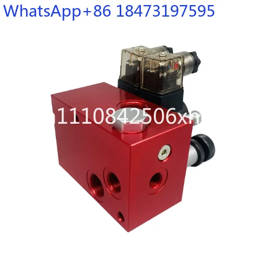 Hydraulic Lift Valve Bank ET02 02SV Double Speed Double Valve Threaded Cartridge Solenoid Valve for Lift Platform